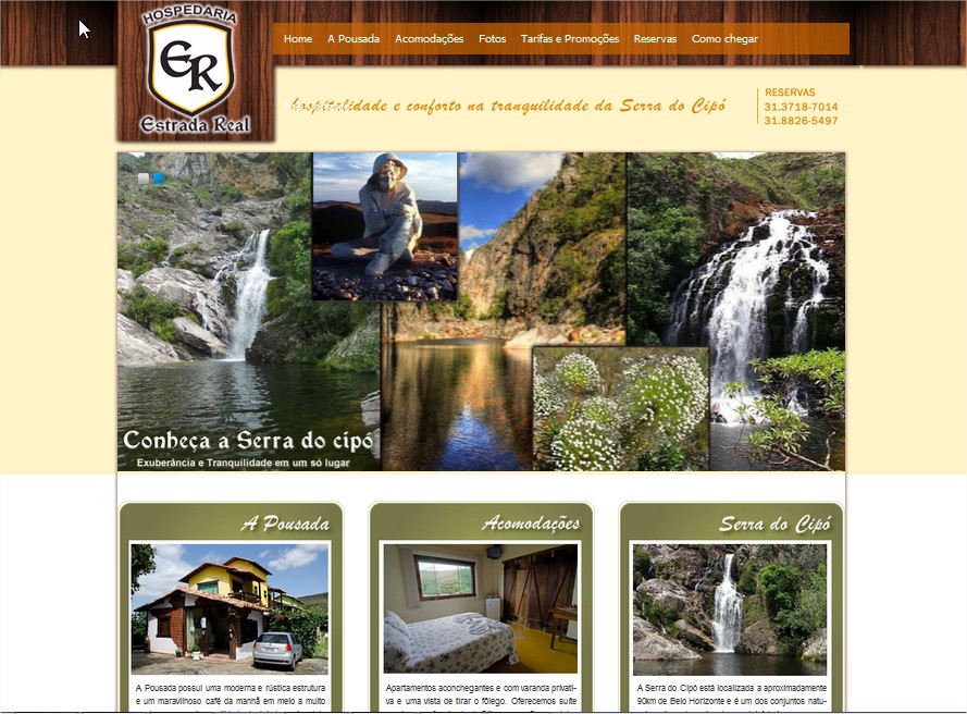 Hospedaria Estrada Real - Serra do Cipó MG - Mozilla Firefox