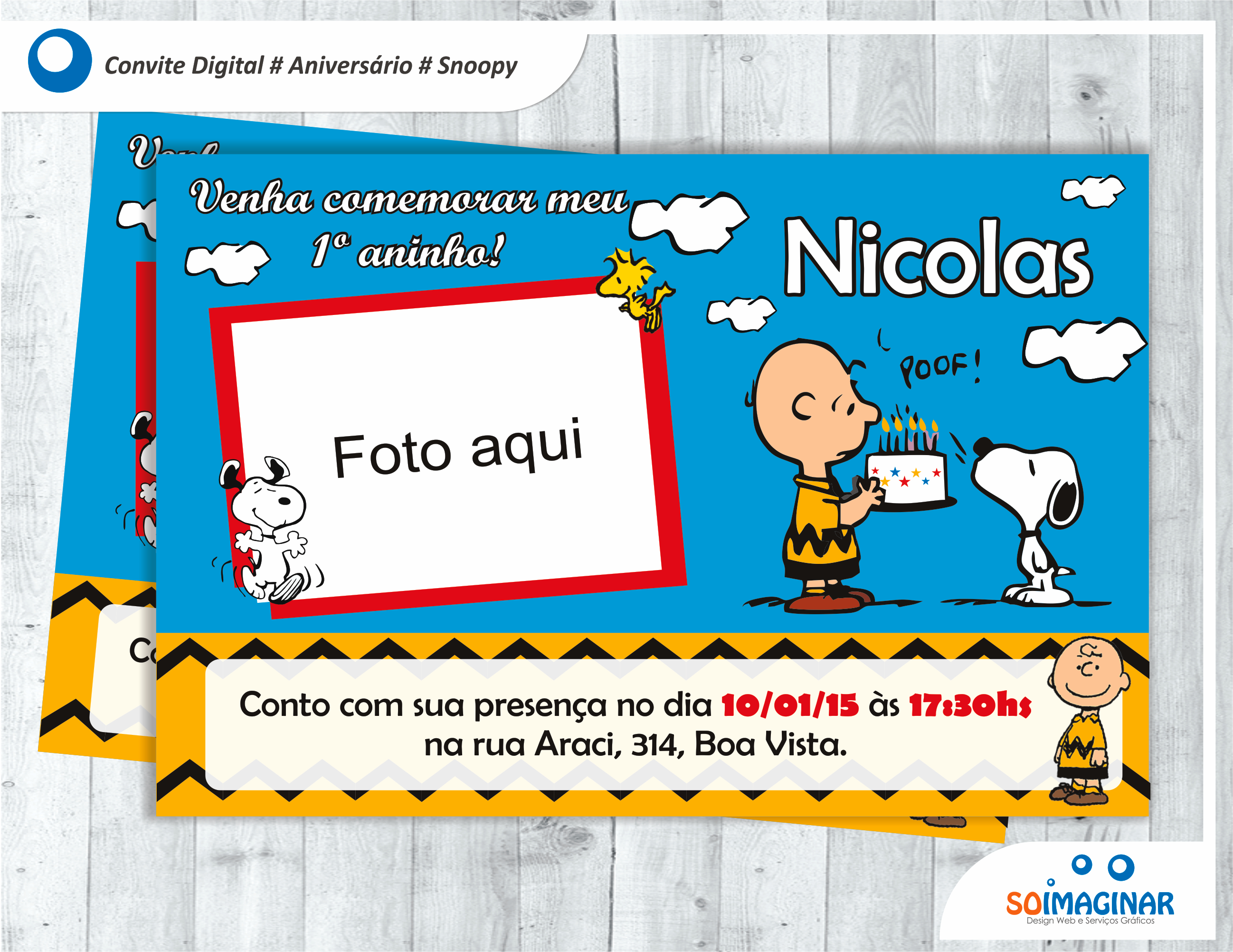 convite-aniversario-snoopy-